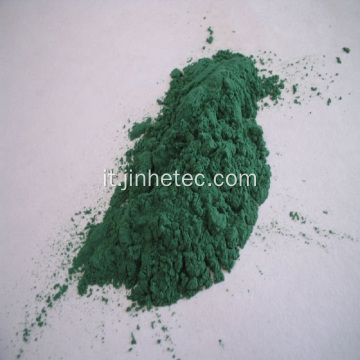 Polvere verde scuro di solfato di cromo di base